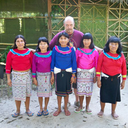 Steve with some friends in Cusco